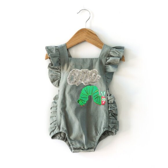 The Very Hungry Caterpillar Girl Romper Outfit Clothes Dress first Birthday